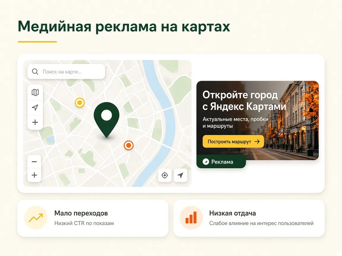 Аудит баннерной рекламы в Яндекс Картах: для кого услуга