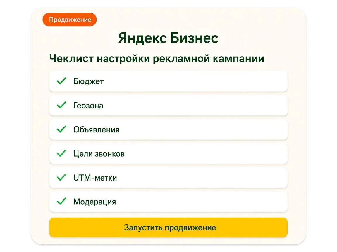 Настройка рекламной подписки Яндекс Бизнес: что входит