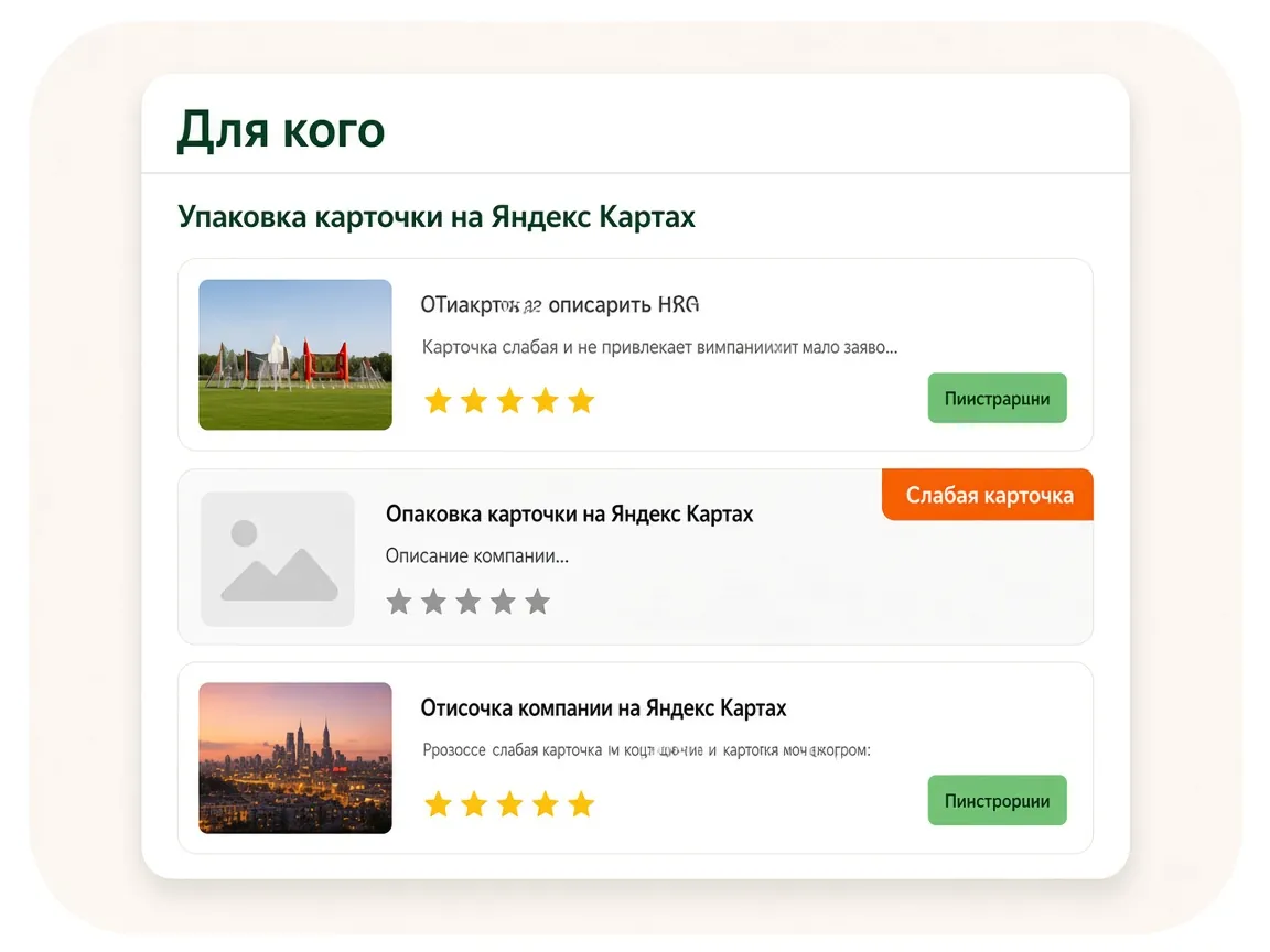 Упаковка организации на Яндекс Картах: для кого услуга