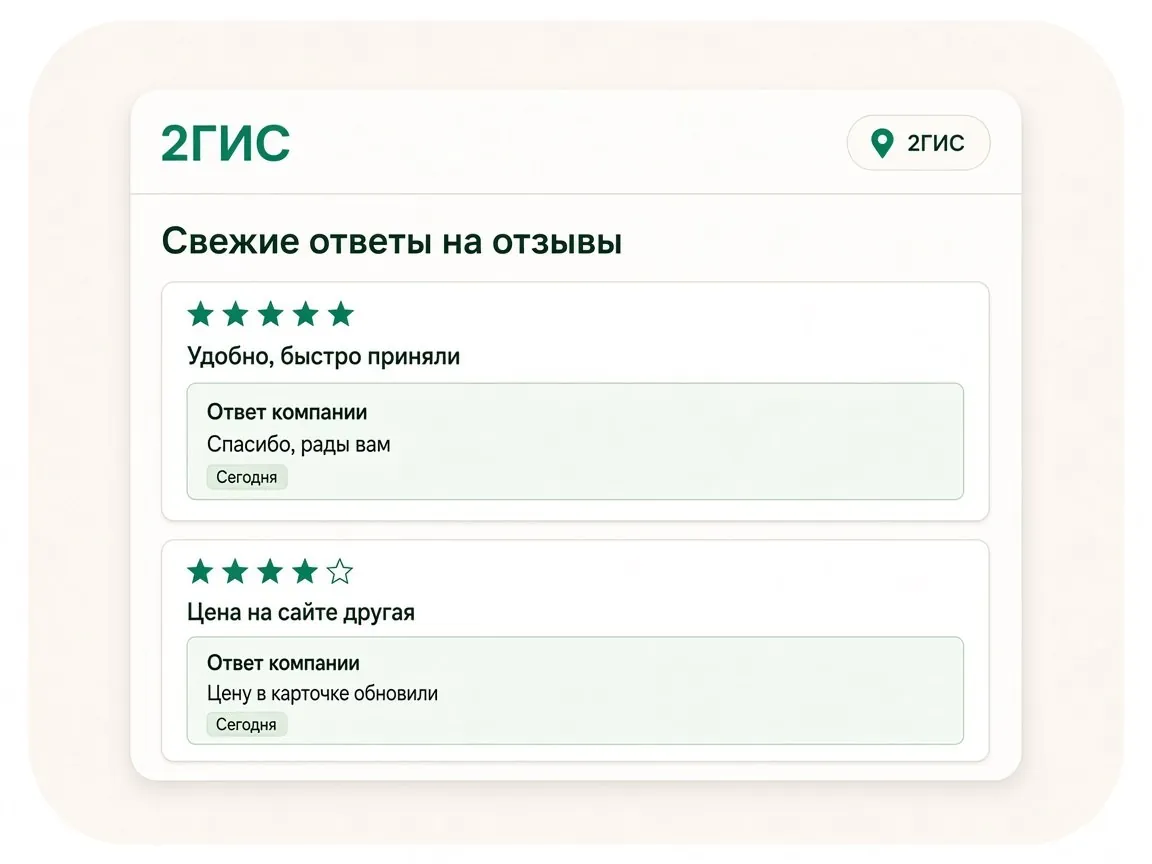 Ведение организации в 2ГИС: этапы работы