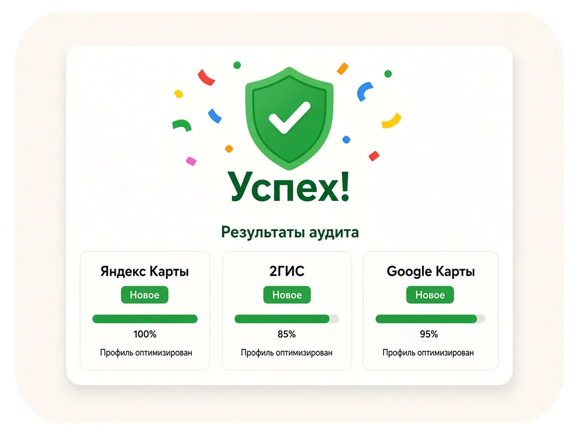 Комплексное ведение карточек во всех геосервисах: результат