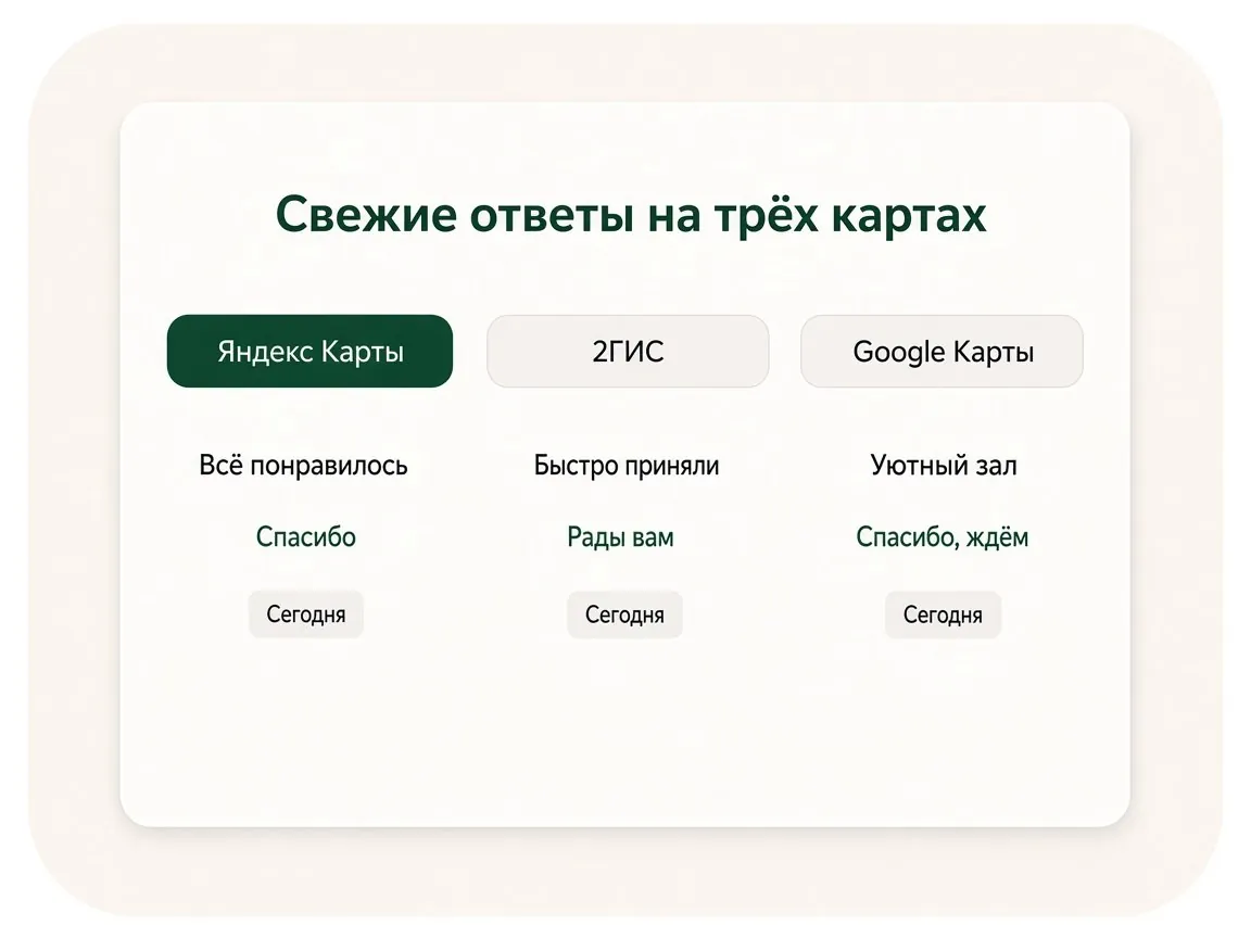 Комплексное ведение карточек во всех геосервисах: этапы работы